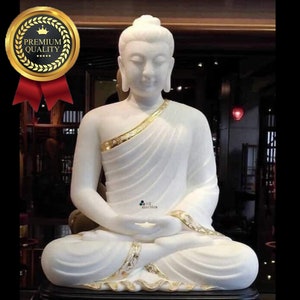 Marble Buddha statue | Gautam Buddha figuring | stone Buddha for garden home decor | Buddha fountain interiors | Made to order Buddha idol