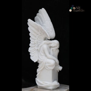 Fairy figure,mFemale Gaurdian Angel Sculpture, Handmade statue, Marble statue, Fairy, Angle, Greek statue