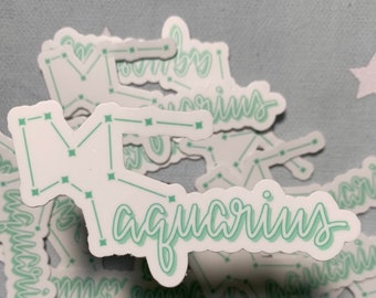 Aquarius Constellation Sticker