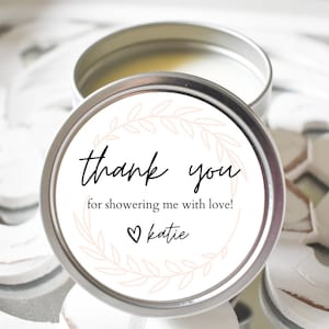 Bridal Shower Favors, Thank You Bridal Shower, Candle Favors For Bridal Shower, Bridal Favor (C26)