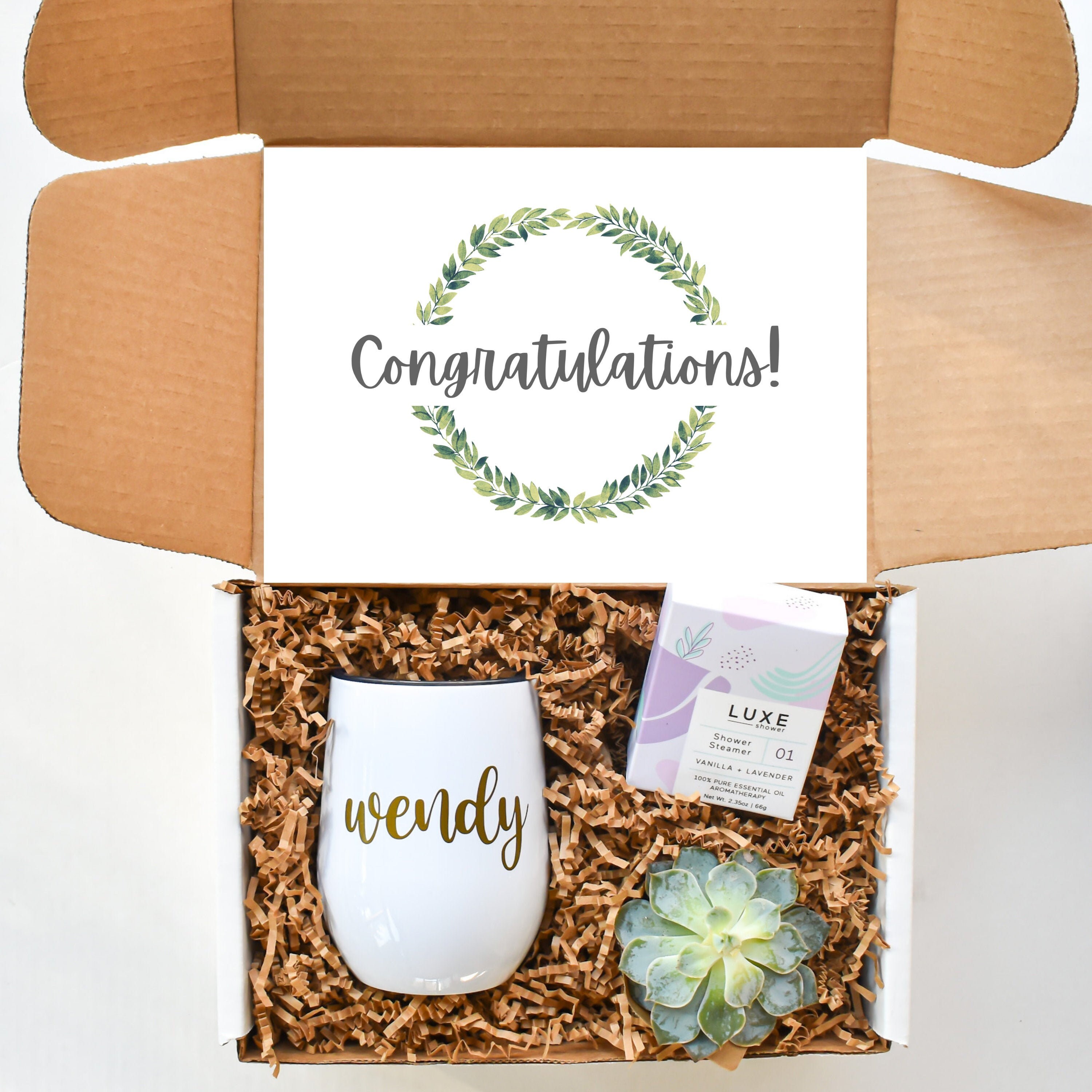 Congratulations Gift Set Personalized Congrats Gift Box Etsy