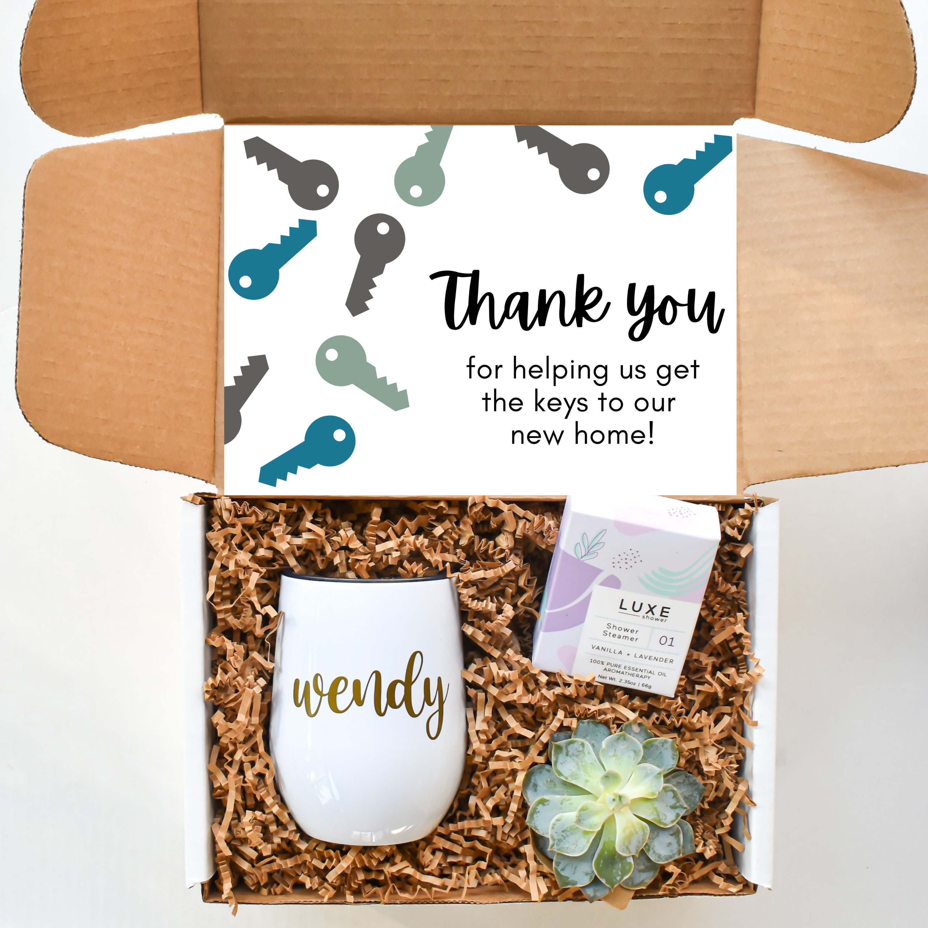 Realtor Thank You Gift Thank You For Your Help Gift Box Gift Etsy