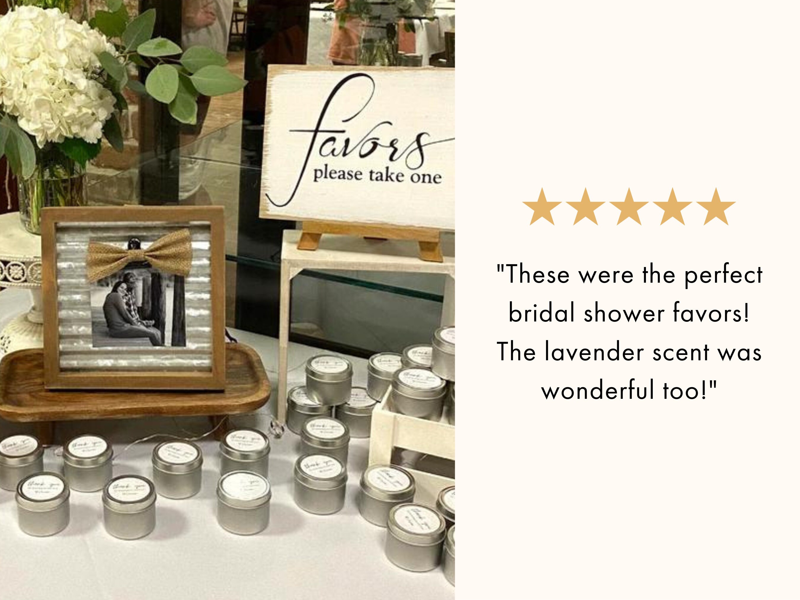 BULK Bridal Shower Favors Thank You Bridal Shower Candle Etsy