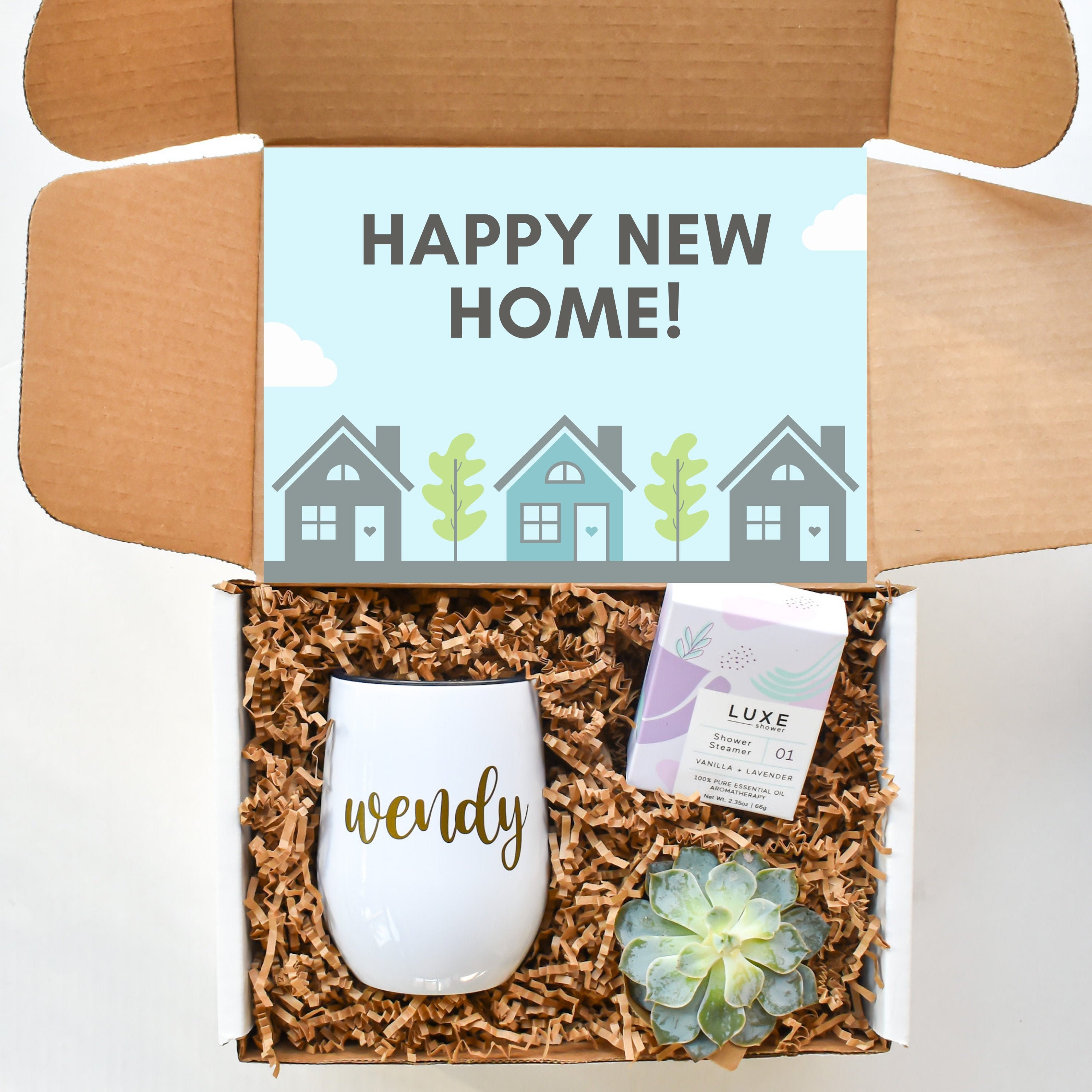 Happy New Home Gift Box Personalizado Nuevo Regalo Para El | Etsy