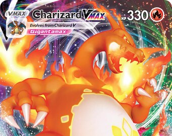 Charizard Vmax Card Etsy