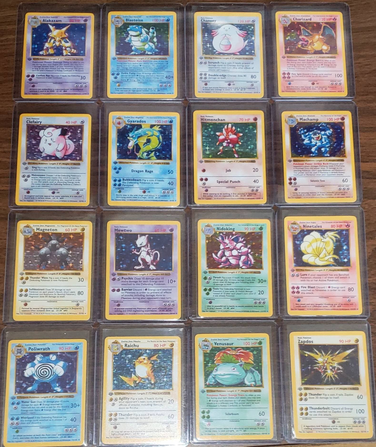 Complete 1st Edition Shadowless Base Set 116 Rare Pokémon Etsy
