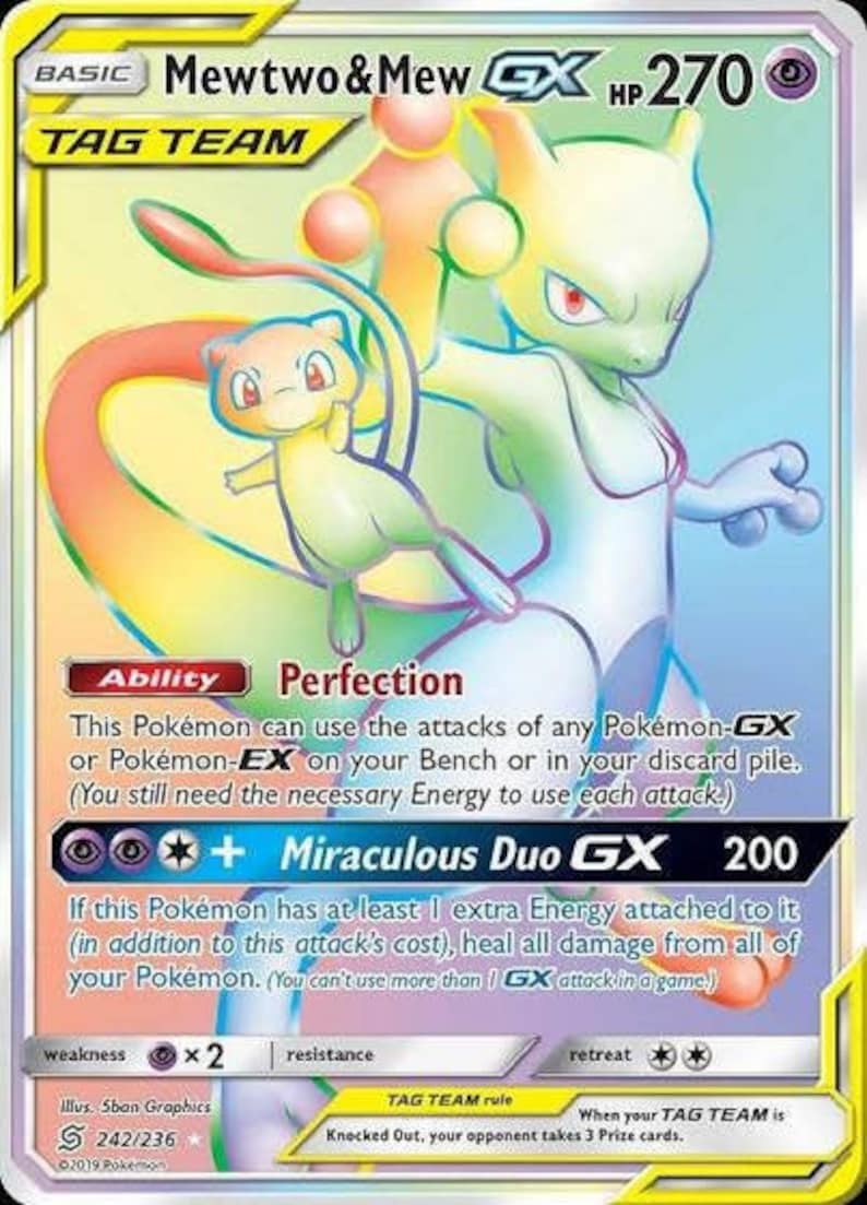 mewtwo-mew-gx-unified-minds-242-236-full-art-rainbow-rare-etsy