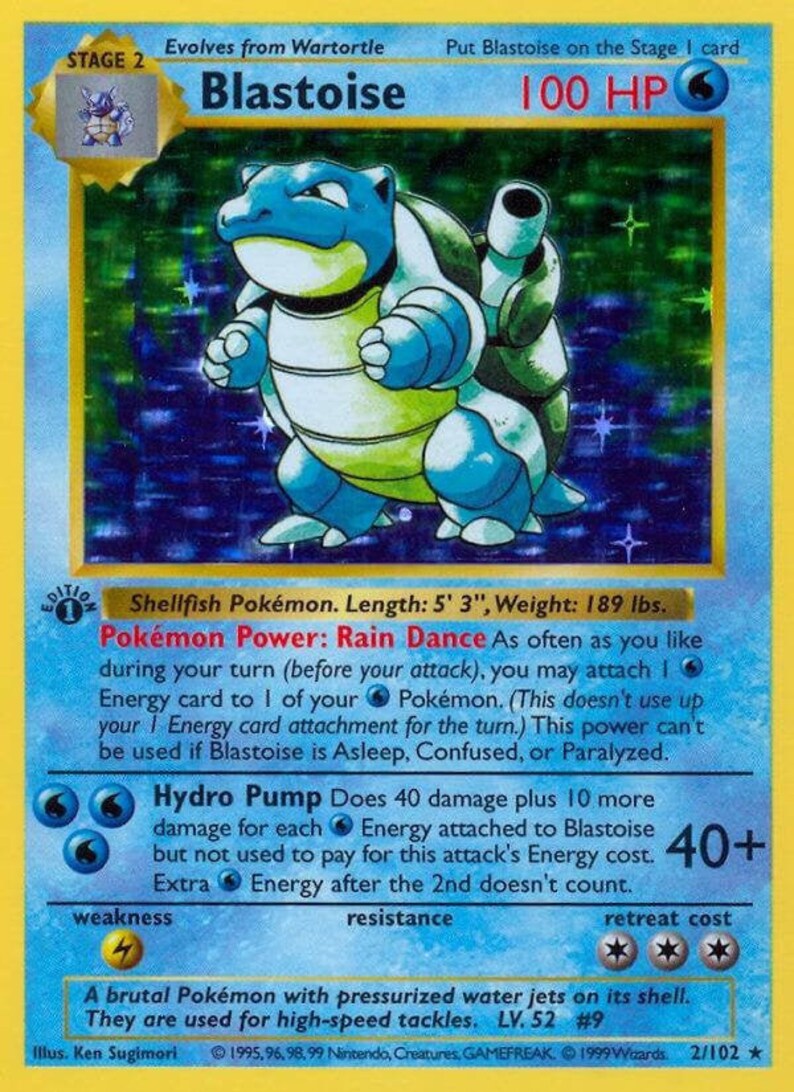 1-re-dition-shadowless-blastoise-2-102-base-set-rare-pok-mon-etsy