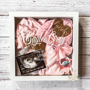 Personalized Baby Memories Keepsake Shadow Box