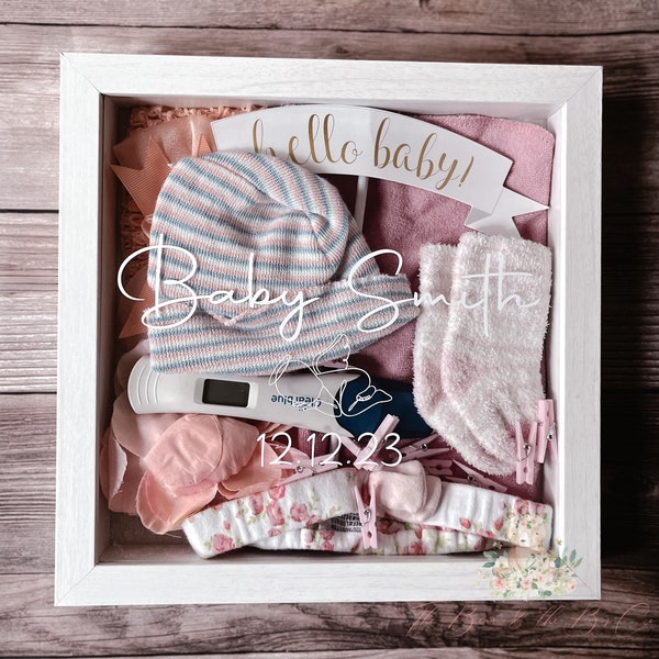 Personalized Baby/Infant/ Pregnancy Loss Memories Keepsake Shadow Box