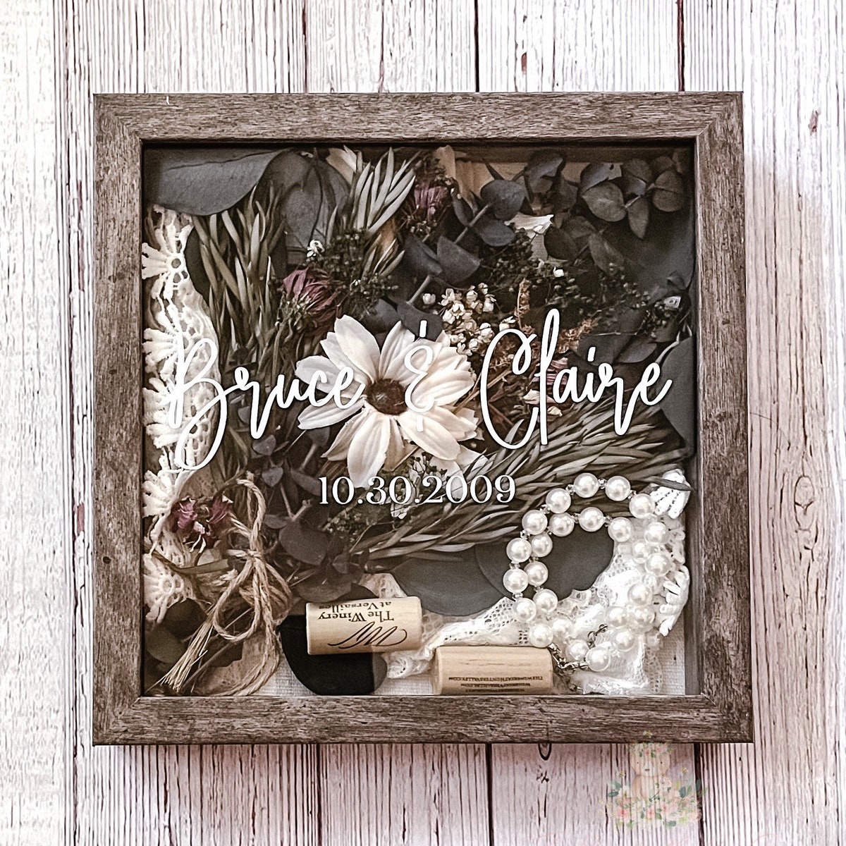 Wedding Day Keepsake Shadowbox