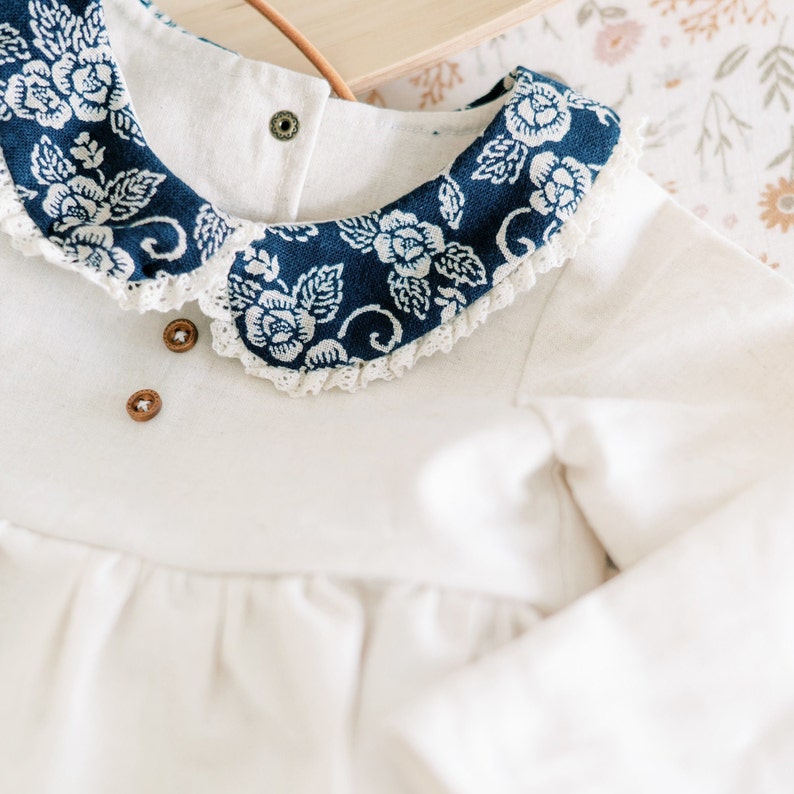 Long sleeved collar baby Playsuit image 7