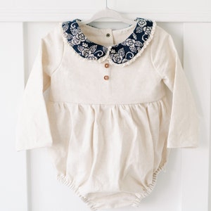 Long sleeved collar baby Playsuit image 4