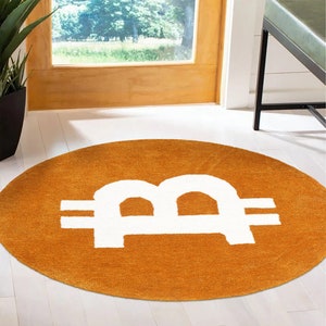 Felpudos de Bitcoin, colección para niños, felpudos hechos a mano, felpudo antideslizante para el suelo, para la entrada del hogar, la cocina y la oficina