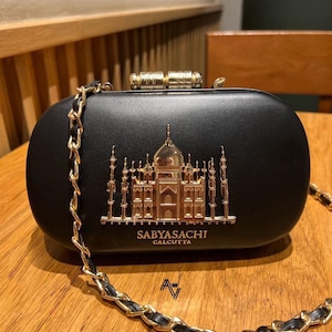 Designer-Hochzeits-Clutch, Clutch mit Kette und Logo, Damen-Clutch, Einzelfach, Soft-Touch-Braut-Clutch
