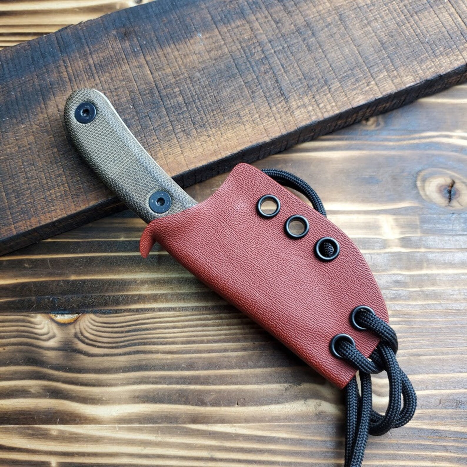 RK Custom Blood Red Kydex Sheath For An ESEE Candiru Knife Etsy