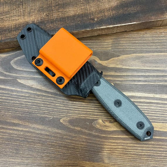 RK Custom Orange Horizontal Carry Belt Loop Clip for Kydex Knife