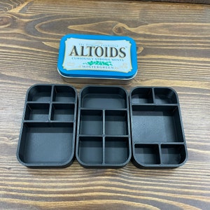 RK Custom Five Compartment Altoids Tin Tray Insert Organizer