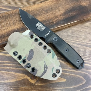 RK Anpassad RTS Multicam Pancake Kydex-slida för ESEE 3 med Tek Lok