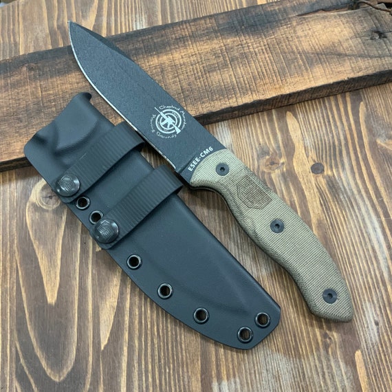 RK Custom Kydex Sheath for an ESEE CM6 Fixed Blade Scout | Etsy