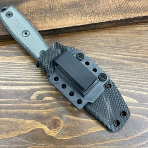 RK Custom Black Ambidextrous Belt/Pocket Clip For Knife Sheaths Fits Belt Up To 1.5&quot; Wide