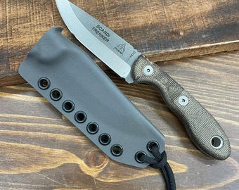 RK Custom RTS Gunmetal Gray Kydex Sheath for TOPS Scandi Trekker