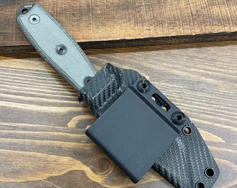 RK Custom Black Horizontal Carry Belt Loop Clip For Kydex Knife Sheaths Fits 1.75" Belts