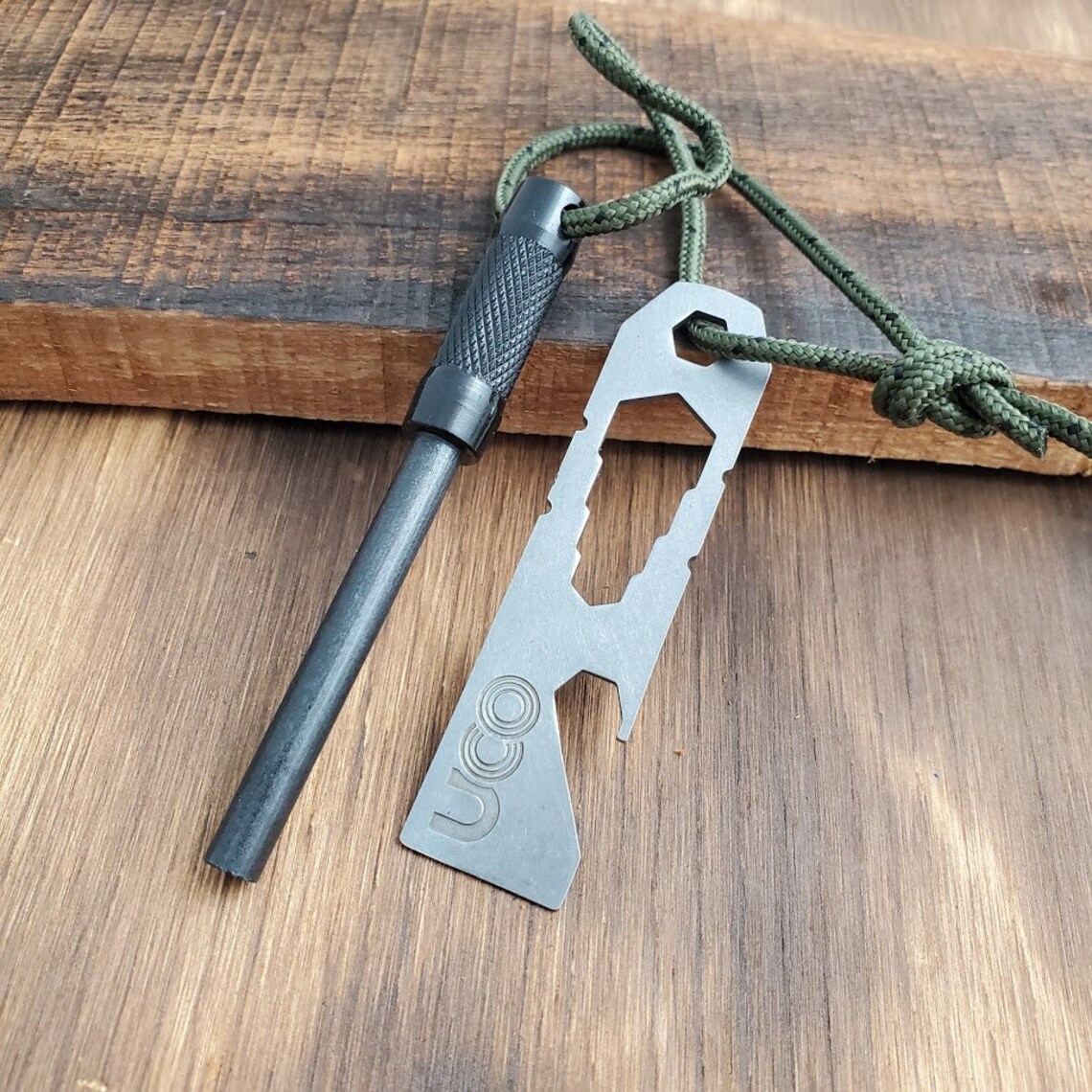 Ferro Rod Fire Starter With MultiTool Striker Camping Etsy