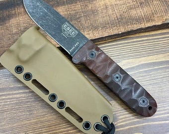 RK Custom RTS Coyote Brown Kydex Sheath for ESEE PR4 Factory Handles