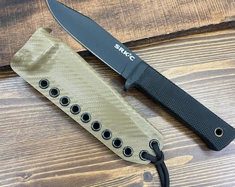 RK Custom RTS Coyote Carbon Fiber Kydex Sheath for Cold Steel SRK Compact 49LCKD