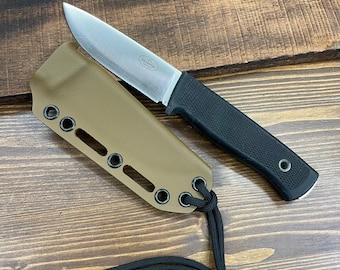 RK Custom RTS Coyote Brown Kydex Sheath for Fallkniven F1