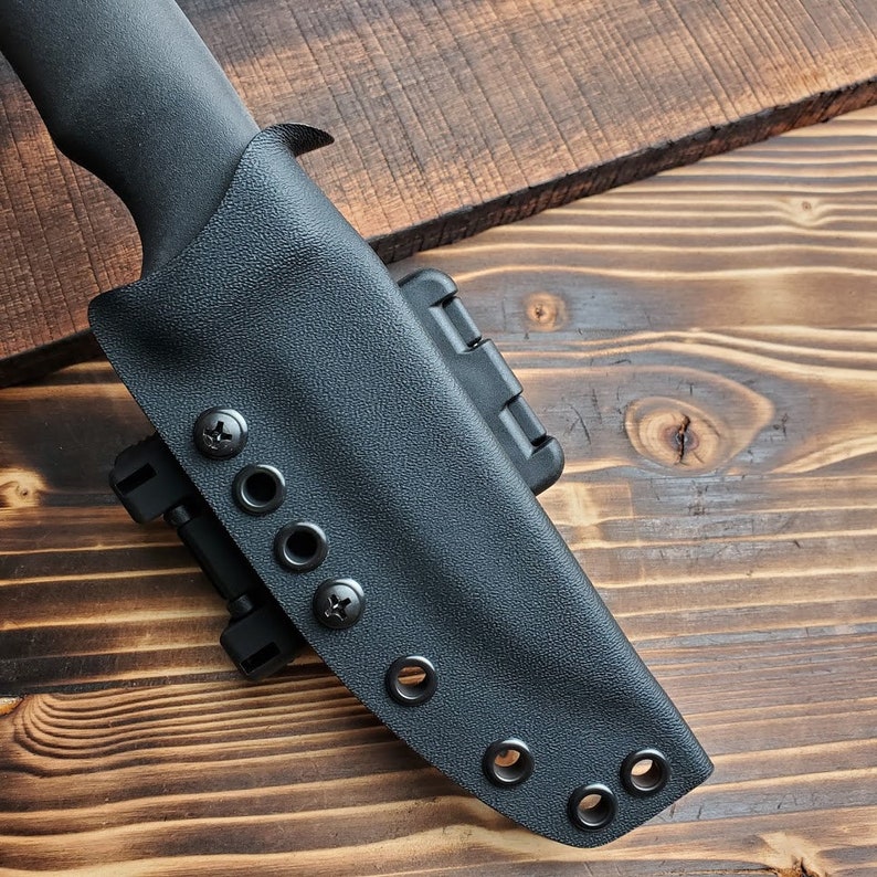 RK Custom Black Kydex Sheath For A Mora Bushcraft Black Knife Etsy