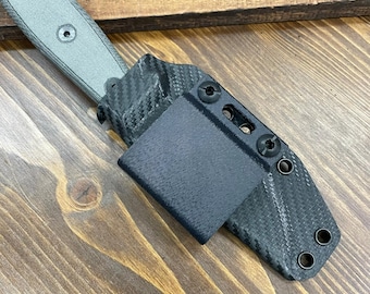 RK Custom Black Horizontal Carry Belt Loop Clip For Kydex Knife Sheaths Fits 1.5" Belts