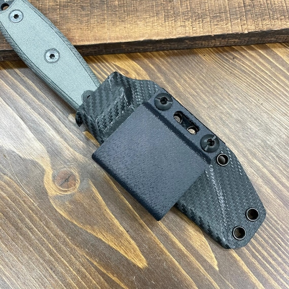 RK Custom Black Horizontal Carry Belt Loop Clip for Kydex Knife