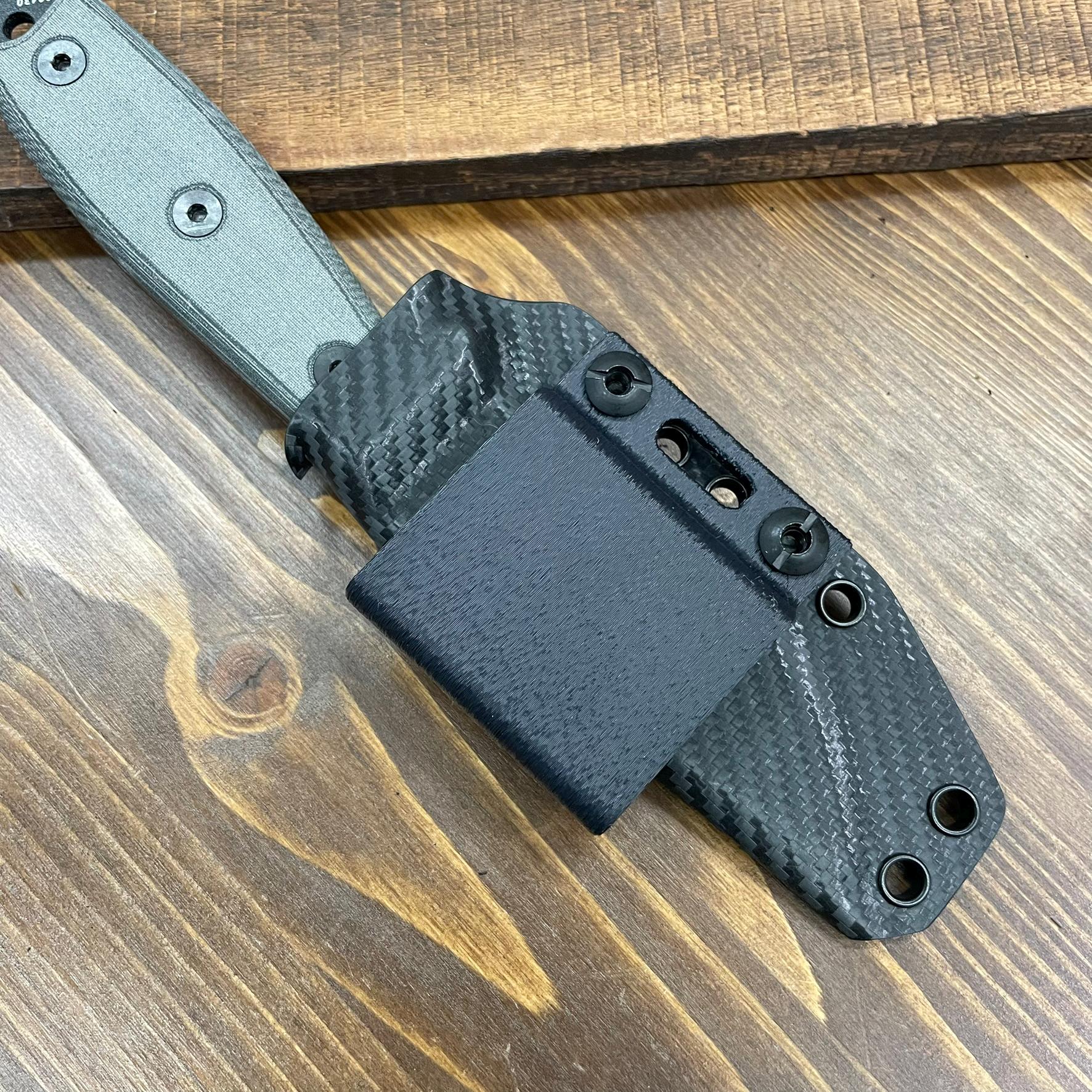 RK Custom Black Horizontal Carry Belt Loop Clip for Kydex Knife