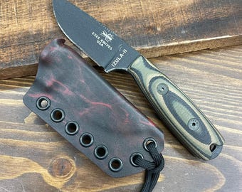 RK Custom Rts Mossy Oak Aqua Fire Red Kydex Sheath for ESEE Izula TKC Scales