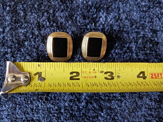 Vintage Pierre Cardin Gold Tone & Black Enamel Pi… - image 7