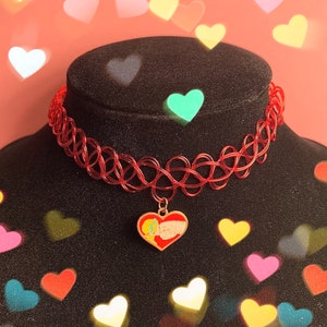 Vintage Alien Extraterrestrial choker necklace - RARE