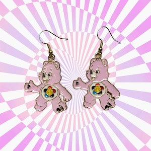 Cute Bear earrings - Harmony - Large Charm