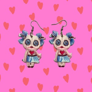 Creepy Doll earrings