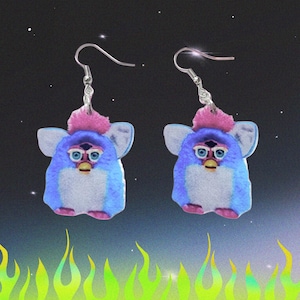 Funky Creature earrings - 2D