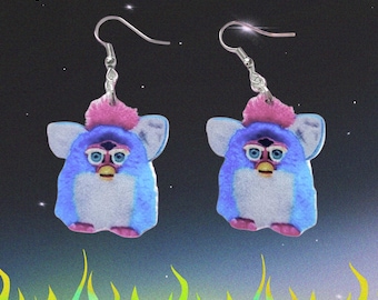 Funky Creature earrings - 2D