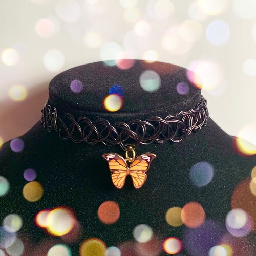 Multi Butterfly Choker Necklace main image 0