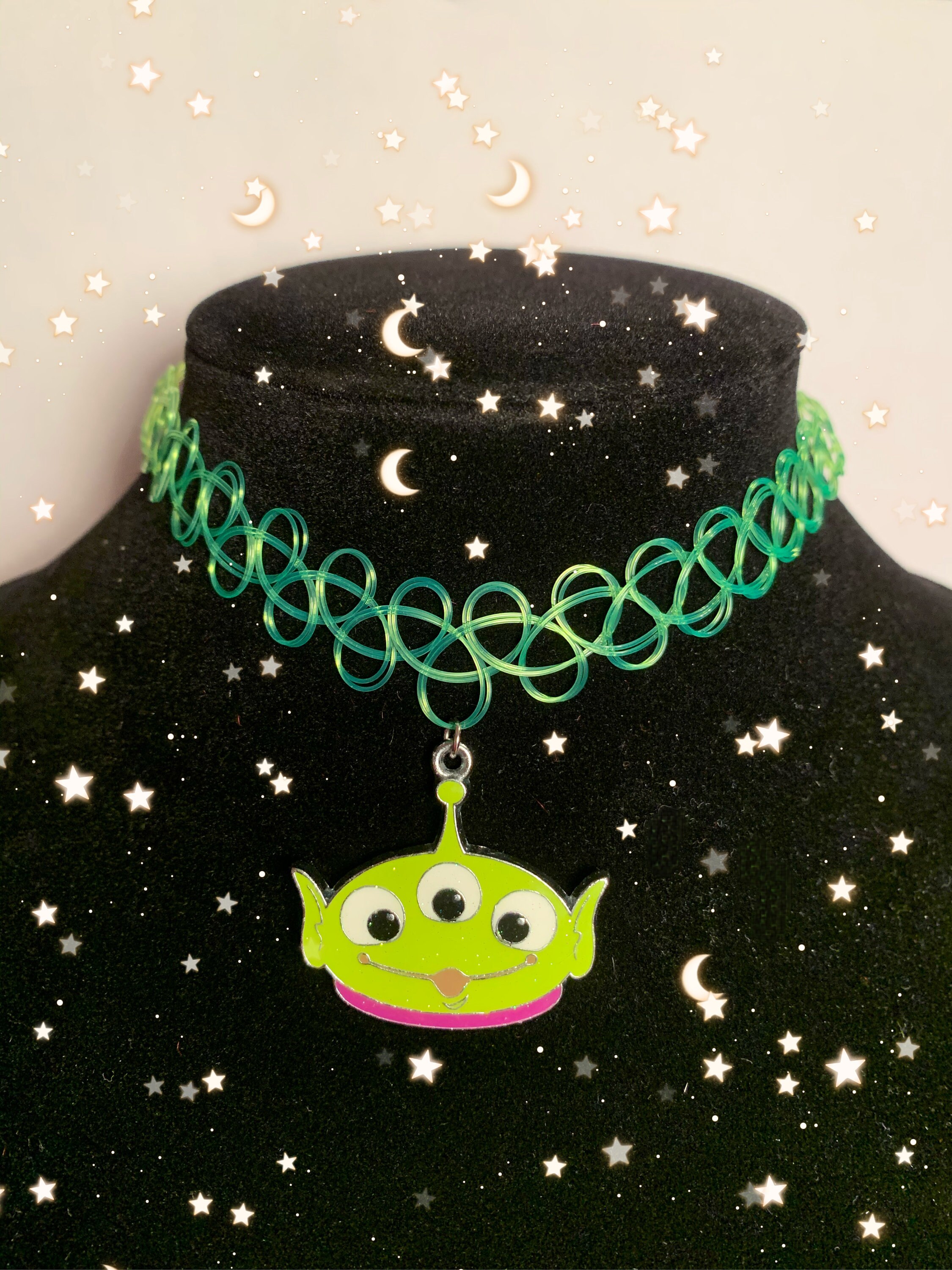 Alien choker necklace Etsy