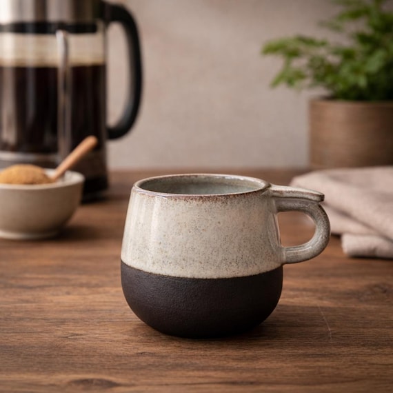 Ergonomic Ceramic Coffee Mug: Handmade Easy-grip Cup, 9 Oz - Etsy Israel