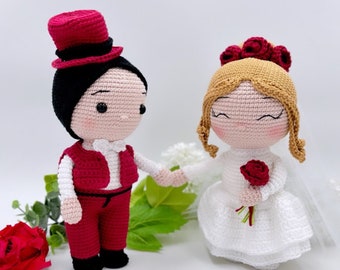 Les mariés ! 2 tutoriels (tutoriels en français - amigurumis - poupées)