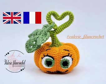 LUMI TUTORIAL, the pumpkin - Flower _ crochet pattern / amigurumi (French/English)