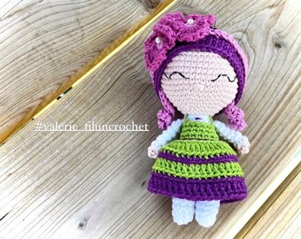 FLORA HORTENSIA TUTORIAL _ Gehaakt bloemenkarakterpatroon _ pop / amigurumi (Frans)