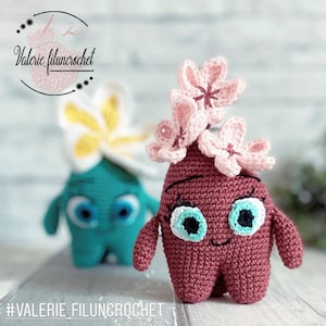 SUPLEMENTO A Tiaré LUMINI - CEREZA - Flores de crochet - Les Luminis _ patrón de crochet / amigurumi (Francés)