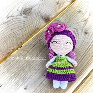 TUTORIAL FLORA HORTENSIA _ Crochet floral character pattern _ doll / amigurumi (French)